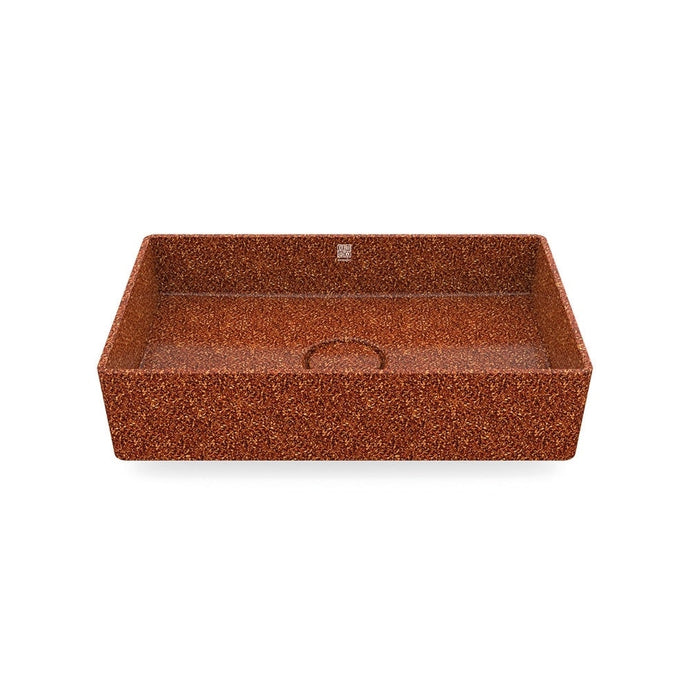 Eco Vessel Sink Cube60 I Washbasin I Clay | SPAFAIR