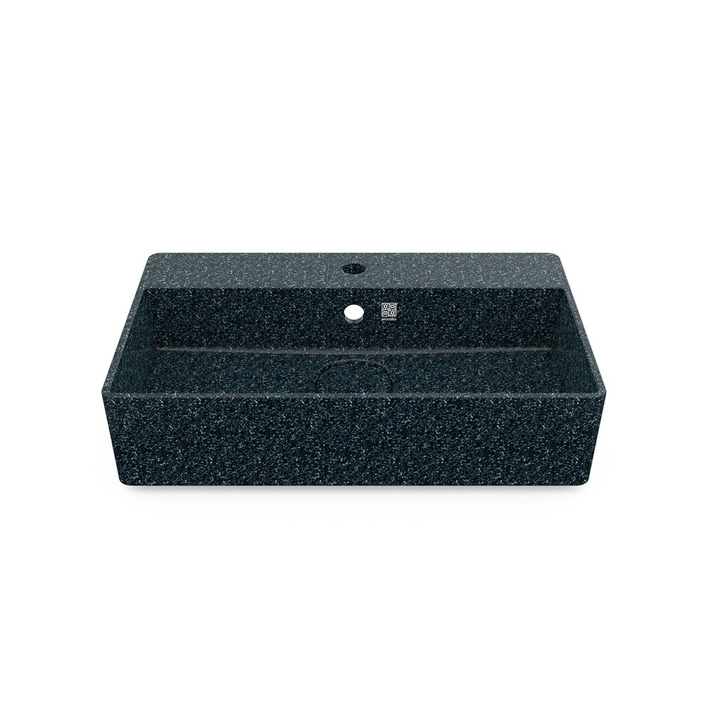 Eco Vessel Sink Wall-Mounted w/ Tap Hole Cube60 I Washbasin I Arctic | SPAFAIR