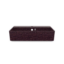 Load image into Gallery viewer, Eco Vessel Sink Wall-Mounted w/ Tap Hole Cube60 I Washbasin I Berry | SPAFAIR