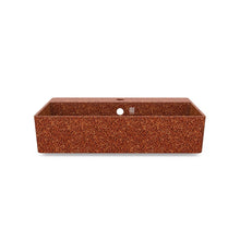 Load image into Gallery viewer, Eco Vessel Sink Wall-Mounted w/ Tap Hole Cube60 I Washbasin I Clay | SPAFAIR