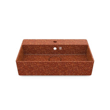 Load image into Gallery viewer, Eco Vessel Sink Wall-Mounted w/ Tap Hole Cube60 I Washbasin I Clay | SPAFAIR