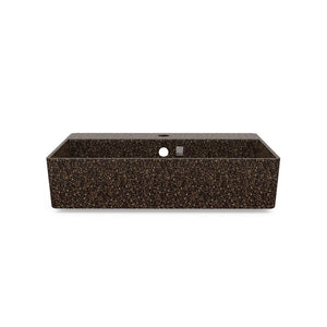 Eco Vessel Sink Wall-Mounted w/ Tap Hole Cube60 I Washbasin I Root | SPAFAIR