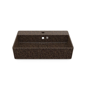 Eco Vessel Sink Wall-Mounted w/ Tap Hole Cube60 I Washbasin I Root | SPAFAIR