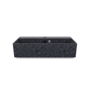 Eco Vessel Sink Cube60 w/ Tap Hole I Washbasin I Stone | SPAFAIR