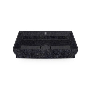 Eco Drop-in Bathroom Sink Cube60 I Washbasin I Char | SPAFAIR