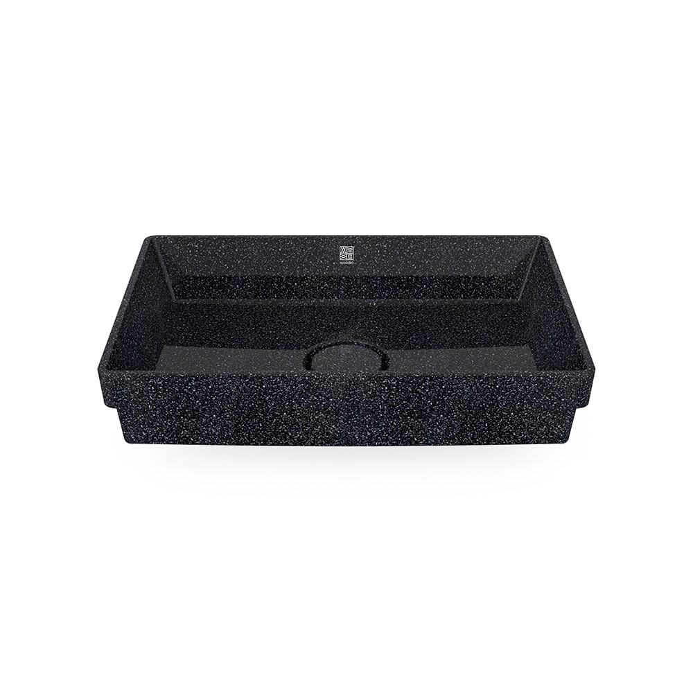 Eco Drop-in Bathroom Sink Cube60 I Washbasin I Char | SPAFAIR