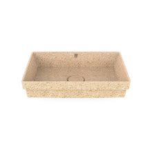 Load image into Gallery viewer, Eco Drop-in Bathroom Sink Cube60 I Washbasin I Natural I Wood 5mm | SPAFAIR