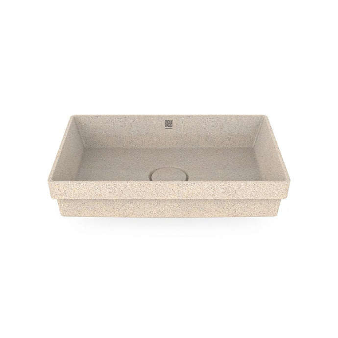 Eco Drop-in Bathroom Sink Cube60 I Washbasin I Polar | SPAFAIR