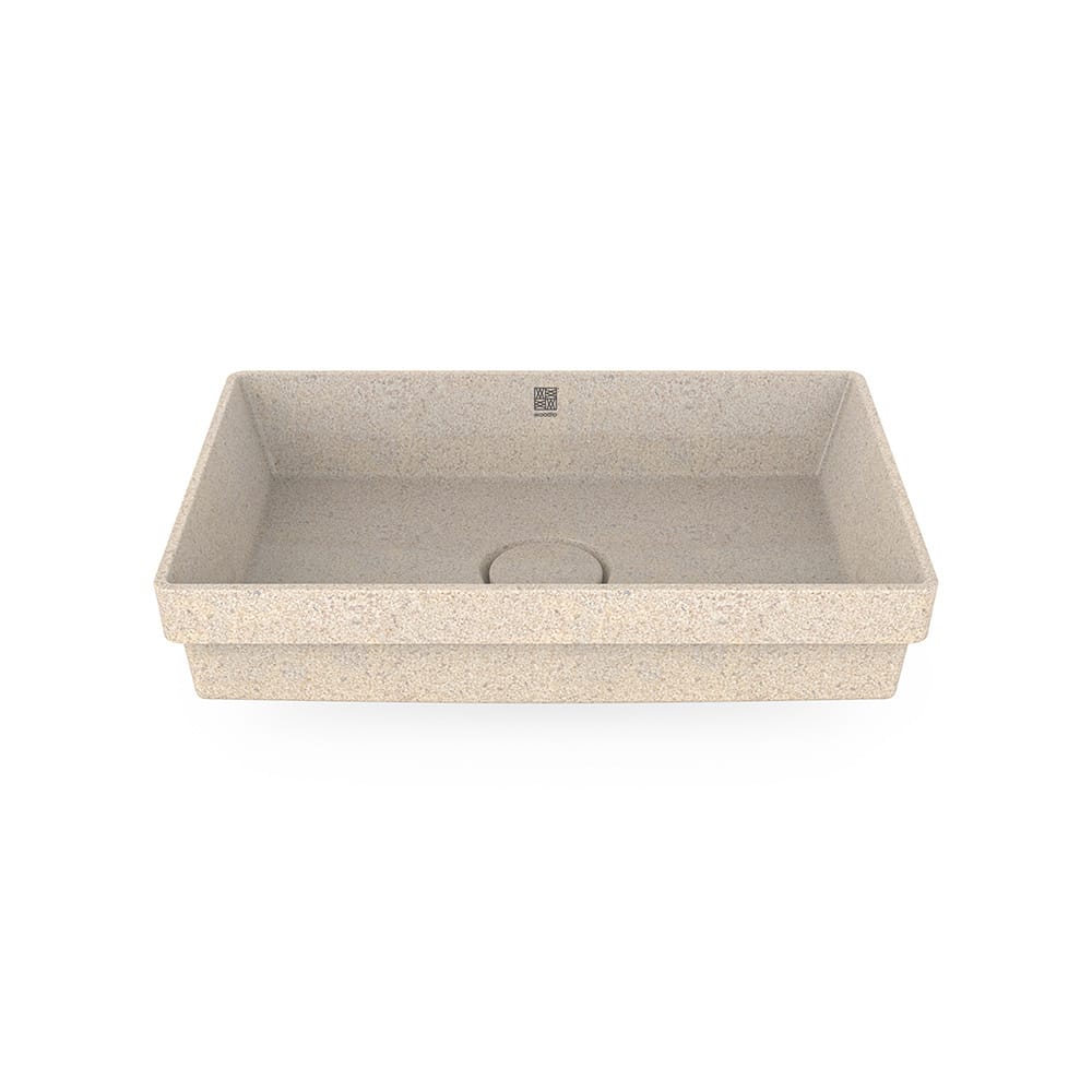 Eco Drop-in Bathroom Sink Cube60 I Washbasin I Polar | SPAFAIR