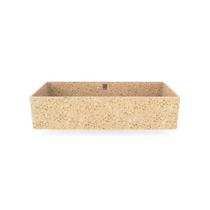 Eco Vessel Sink Cube60 I Washbasin I Natural | Wood 5mm I SPAFAIR