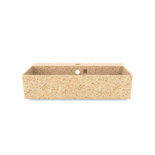 Load image into Gallery viewer, Eco Vessel Sink Wall-Mounted w/ Tap Hole Cube60 I Washbasin I Natural | Wood 5mm I SPAFAIR