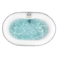 Load image into Gallery viewer, Oval Blue Inflatable Hot Tub With Drink Tray and Cover - 2 Person - 145 Gallon I SPAFAIR