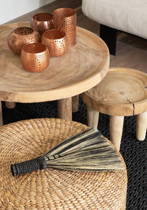 Suar Wood Side Table by Bazar Bizar I Boho Decor I SPAFAIR