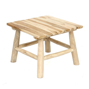 Wood Teak Side Table by Bazar Bizar I Patio Table I SPAFAIR