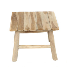 Load image into Gallery viewer, Wood Teak Side Table by Bazar Bizar I Patio Table I SPAFAIR