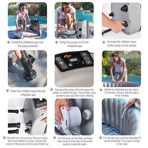 Portable Outdoor Inflatable Spa -4 people
