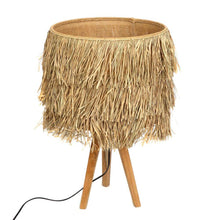 Load image into Gallery viewer, Raffia Boho Table Lamp by Bazar Bizar I Natural I SPAFAIR