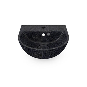 Wall-mounted Eco Bathroom Sink Soft40 w/ Tap Hole I Char | SPAFAIR