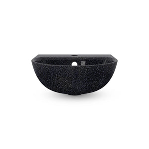 Wall-mounted Eco Bathroom Sink Soft40 w/ Tap Hole I Char | SPAFAIR