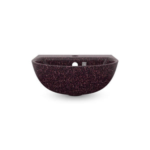 Wall-mounted Eco Bathroom Sink Soft40 w/ Tap Hole I Berry | SPAFAIR