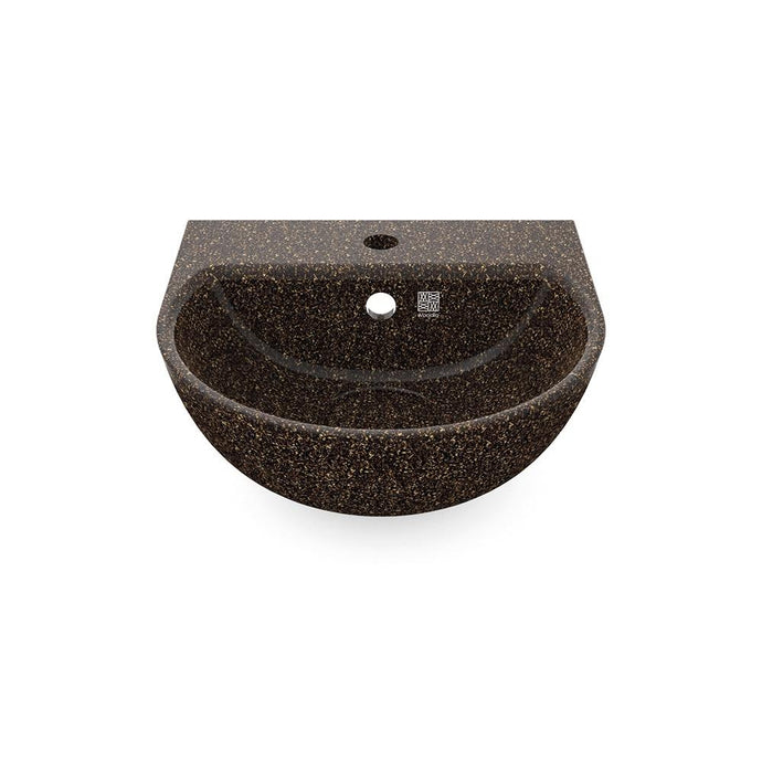 Wall-mounted Eco Bathroom Sink Soft40 w/ Tap Hole I Root | SPAFAIR
