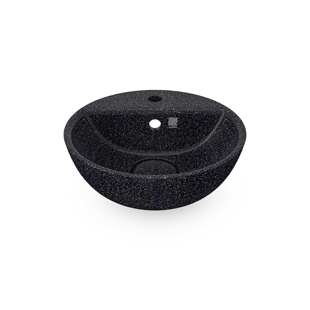 Eco Vessel Sink w/ Tap Hole Soft40 I Washbasin I Char | SPAFAIR