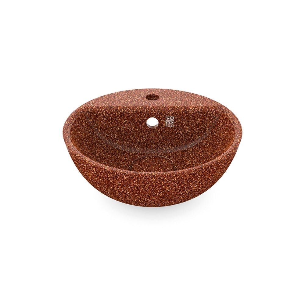 Eco Vessel Sink w/ Tap Hole Soft40 I Washbasin I Clay | SPAFAIR