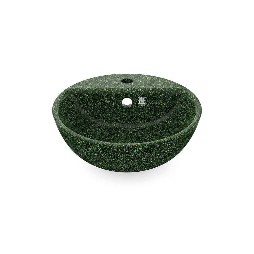 Eco Vessel Sink w/ Tap Hole Soft40 I Washbasin I Moss | SPAFAIR