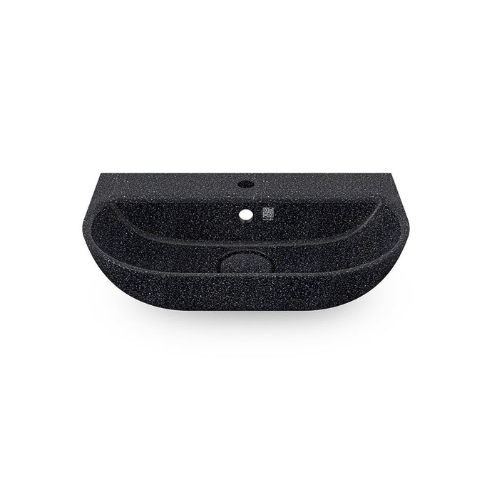 Eco Vessel Sink Wall-Mounted w/ Tap Hole Soft60 I Washbasin I Char | SPAFAIR