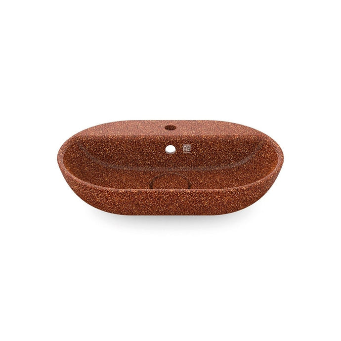 Eco Vessel Sink Soft60 w/ Tap Hole I Washbasin I Clay | SPAFAIR