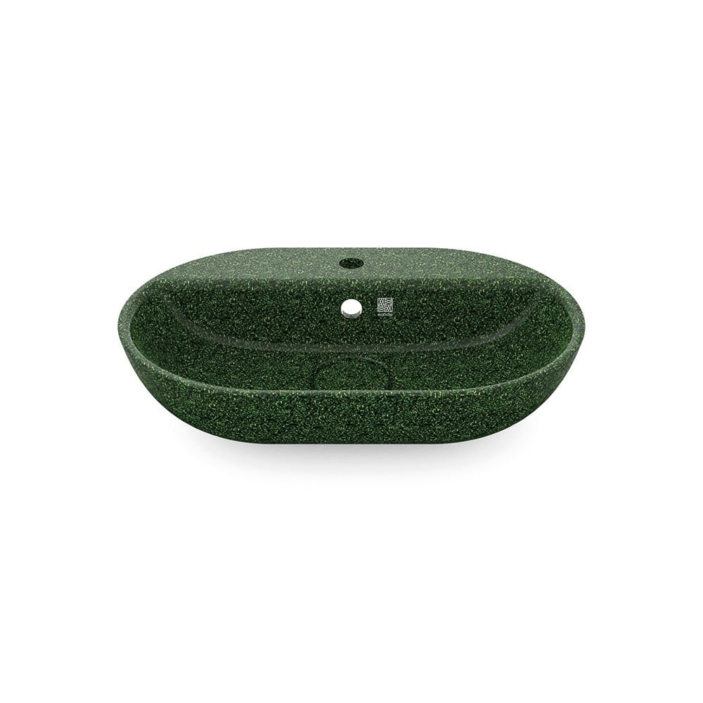Eco Vessel Sink Soft60 w/ Tap Hole I Washbasin I Moss | SPAFAIR