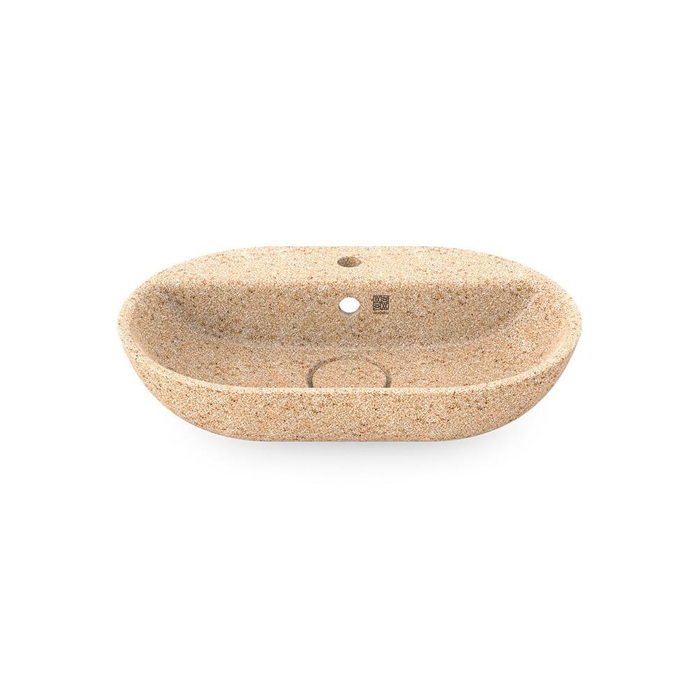 Eco Vessel Sink Soft60 w/ Tap Hole I Washbasin I Natural | SPAFAIR