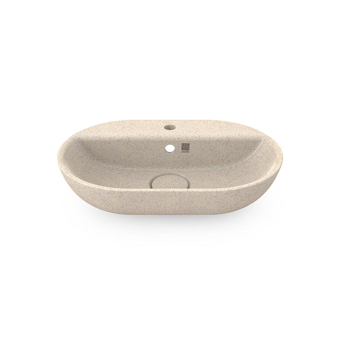 Eco Vessel Sink Soft60 w/ Tap Hole I Washbasin I Polar | SPAFAIR
