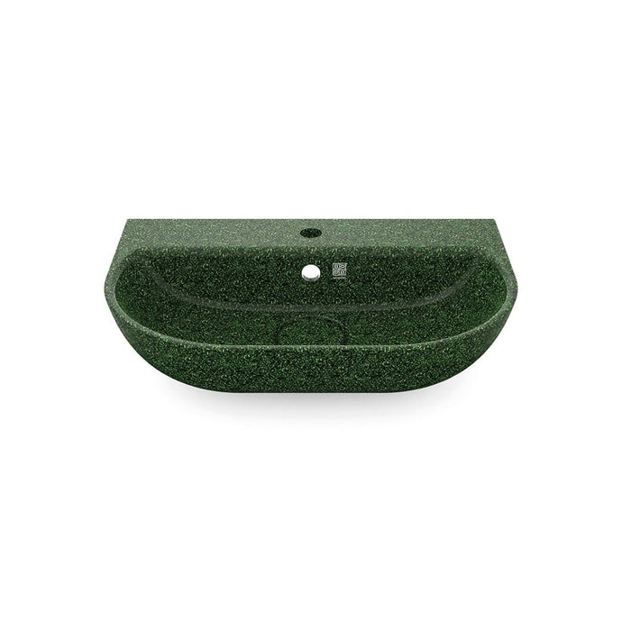Eco Vessel Sink Wall-Mounted w/ Tap Hole Soft60 I Washbasin I Moss | SPAFAIR