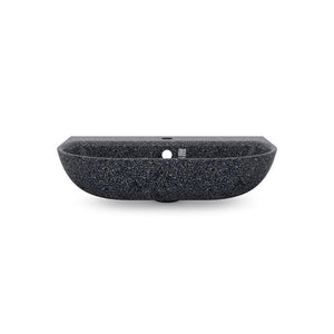 Eco Vessel Sink Wall-Mounted w/ Tap Hole Soft60 I Washbasin I Stone | SPAFAIR