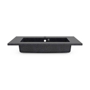 Eco Countertop Bathroom Sink I Washbasin I Integrated I Char | SPAFAIR