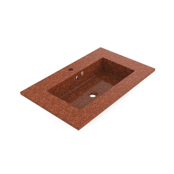 Eco Countertop Bathroom Sink I Washbasin I Integrated I Clay | SPAFAIR