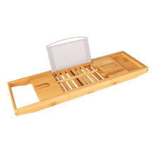 Load image into Gallery viewer, Extendable Bamboo Bathtub Tray I Bath Caddy I SPAFAIR