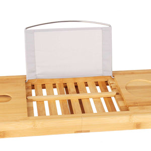 Extendable Bamboo Bathtub Tray I Bath Caddy I SPAFAIR
