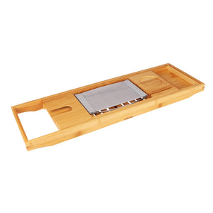Extendable Bamboo Bathtub Tray I Bath Caddy I SPAFAIR