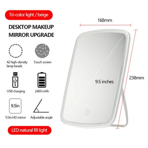 LED Mirror with Light Ring I Adjustable LED Makeup Mirror I SPAFAIR