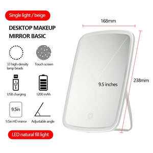 LED Mirror with Light Ring I Adjustable LED Makeup Mirror I SPAFAIR