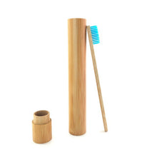 Load image into Gallery viewer, Natural Bamboo Wooden Toothbrush With Holder