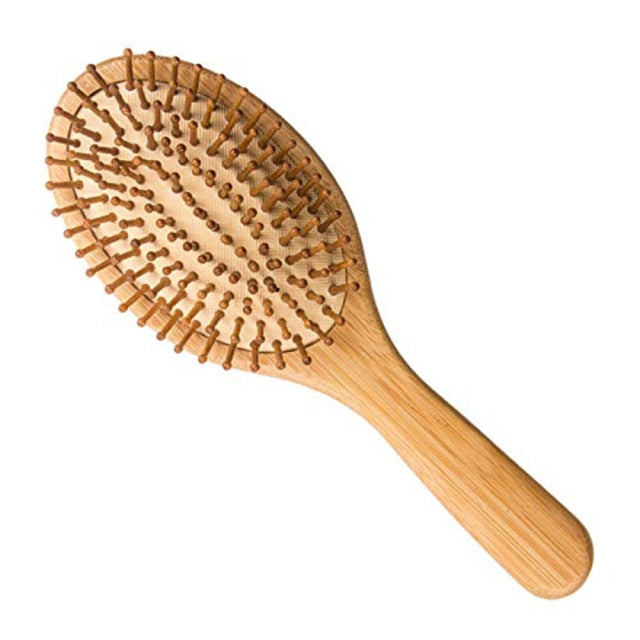 Wooden Hair Brush Bamboo Natural Massage Comb Antistatic I SPAFAIR